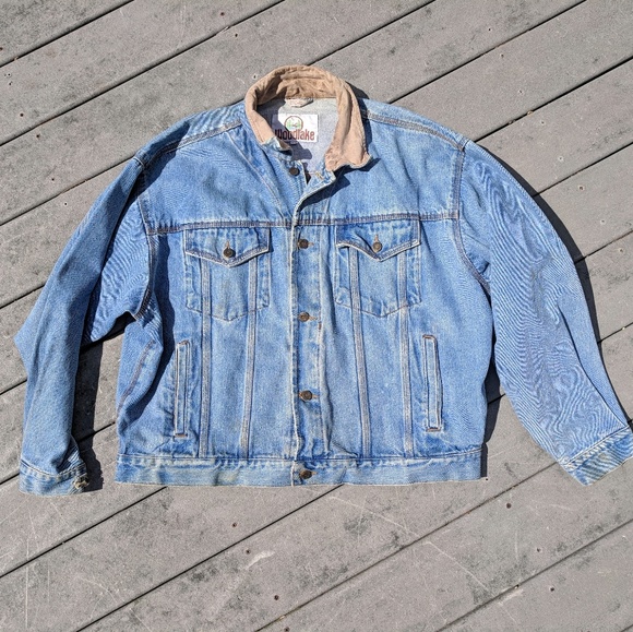 denim jacket suede collar